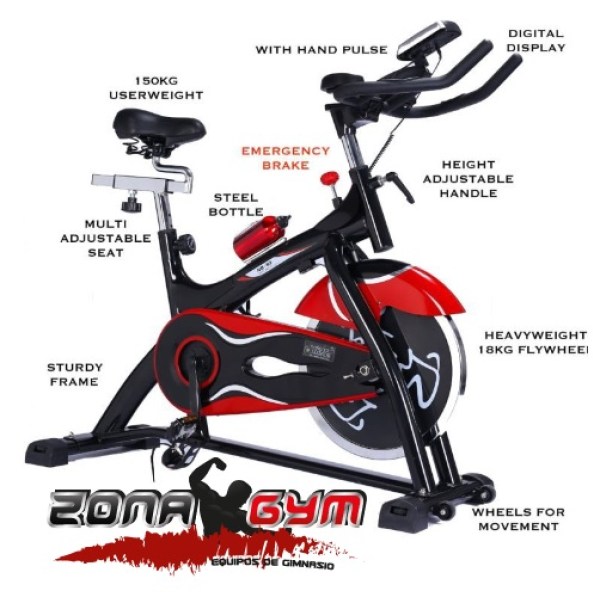 BICICLETA ESTÁTICA SPINNING BODYLINE SPIN BIKE NB S3 